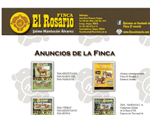 Tablet Screenshot of fincaelrosario.com